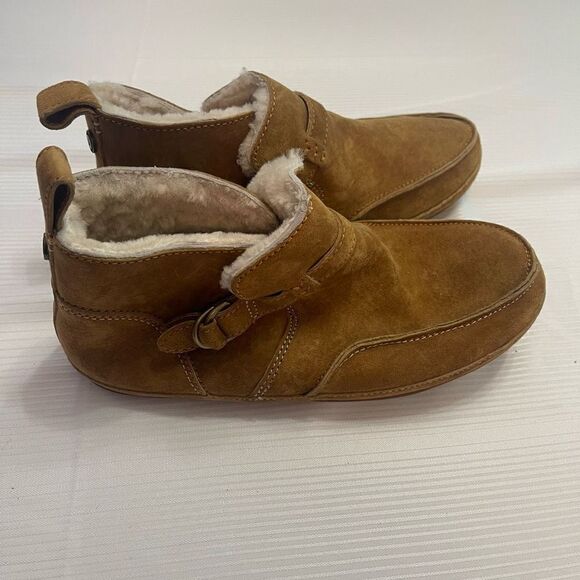 Olukai Ola Hou Sahara Shearling Boots Shoes Size 8 - Picture 1 of 9
